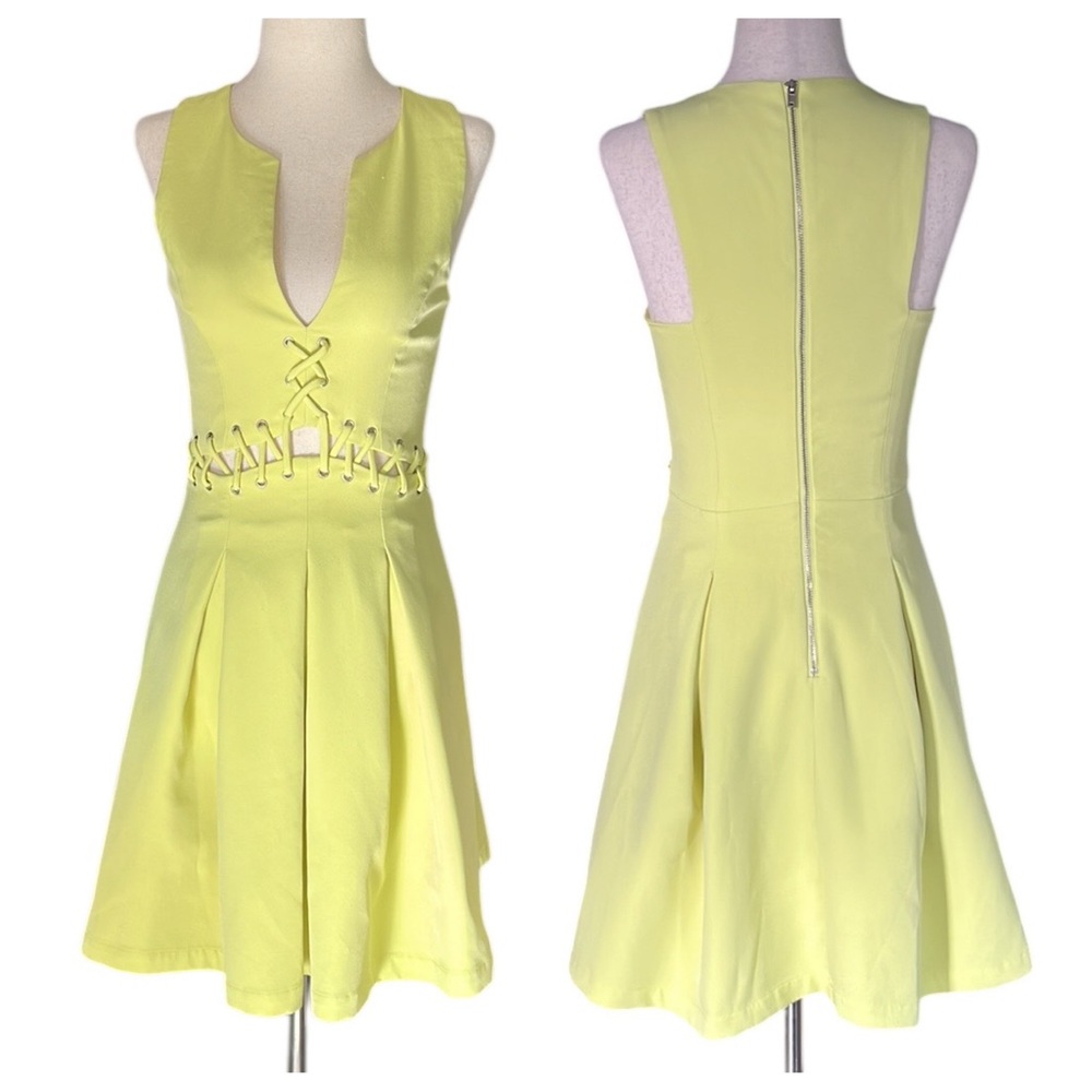Gianni Bini Cut Out Fit N Flare Mini Dress